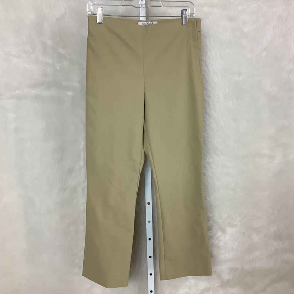MM. Lafleur Beige Flat Front Side Zip Pants